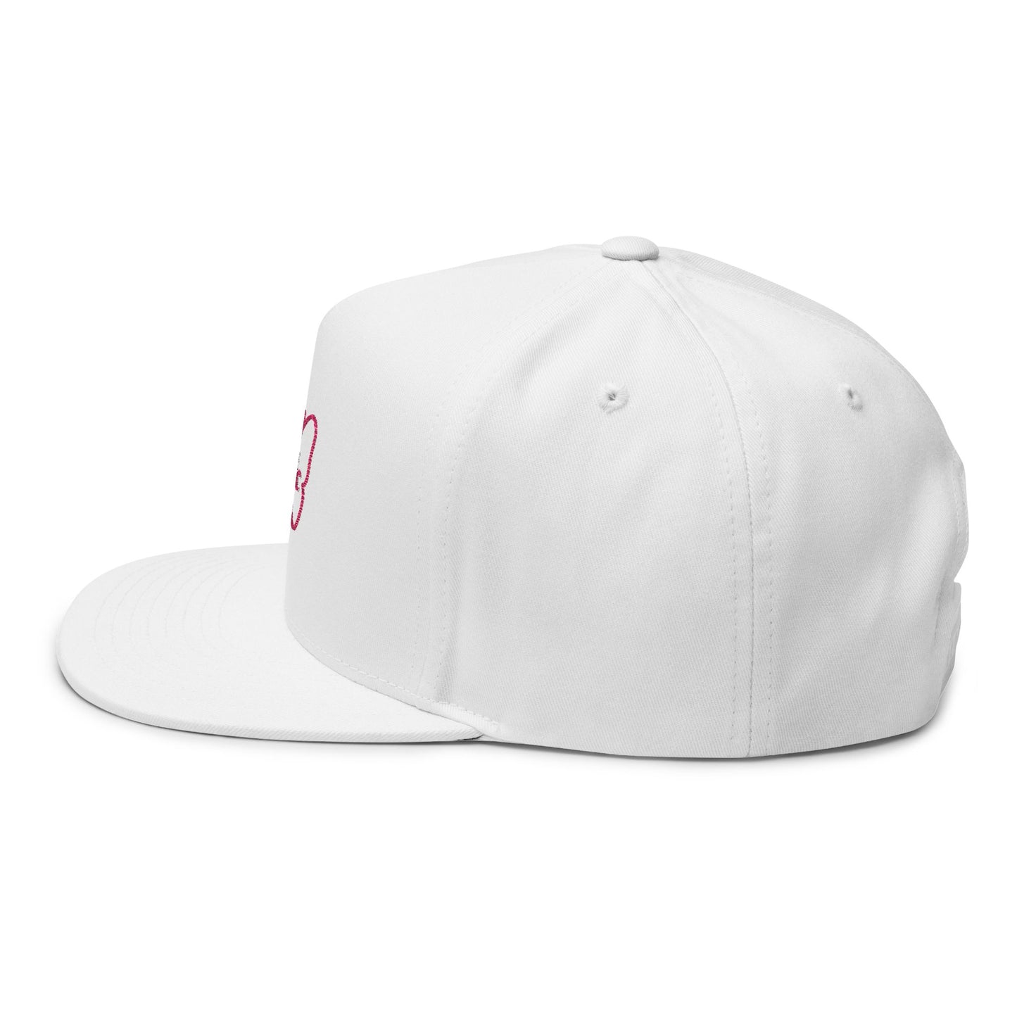 Flat Bill Chic Embroidered Cap